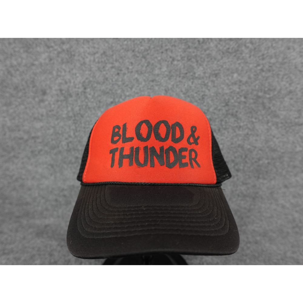 Nissun Cap Trucker Hat Unisex OS Orange Good Blood & Thunder Shut Up and Skate